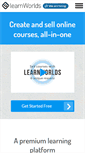 Mobile Screenshot of learnworlds.com