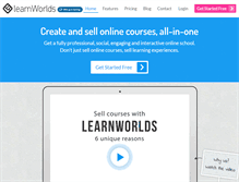 Tablet Screenshot of learnworlds.com